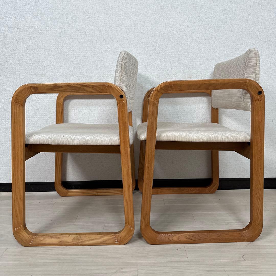 白川木工 shirakawa ダイニングチェア アームチェア 2脚セット i4※