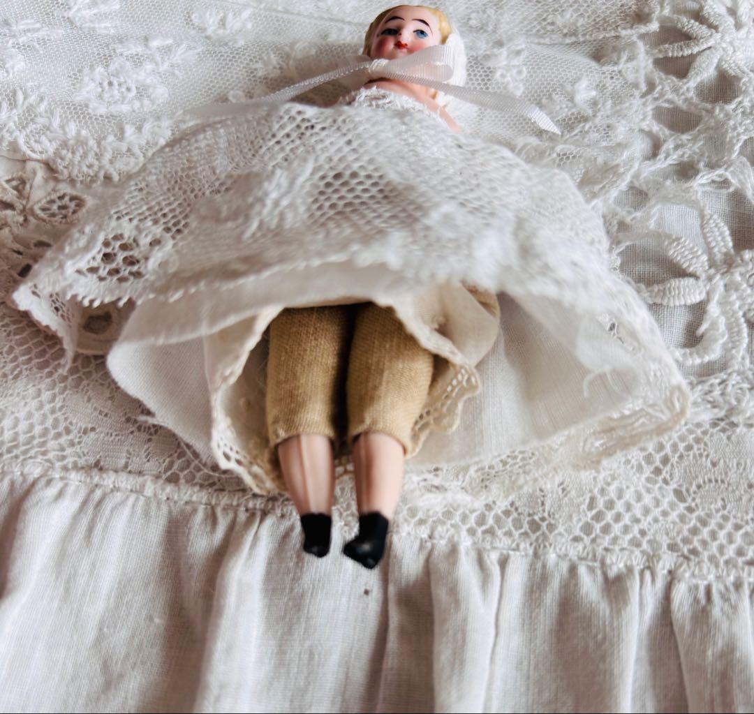 ❤︎10cm 小さチャイナヘッドドール 1900年　アンティーク　ビスクドール