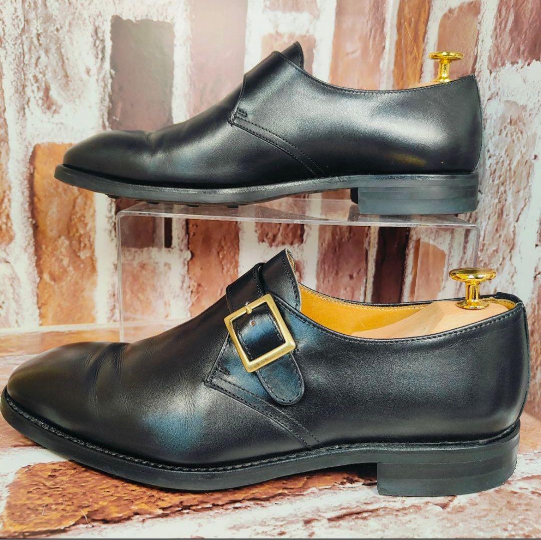 【美品】Berwick 1707 5232 （UK6） シングルモンク　黒