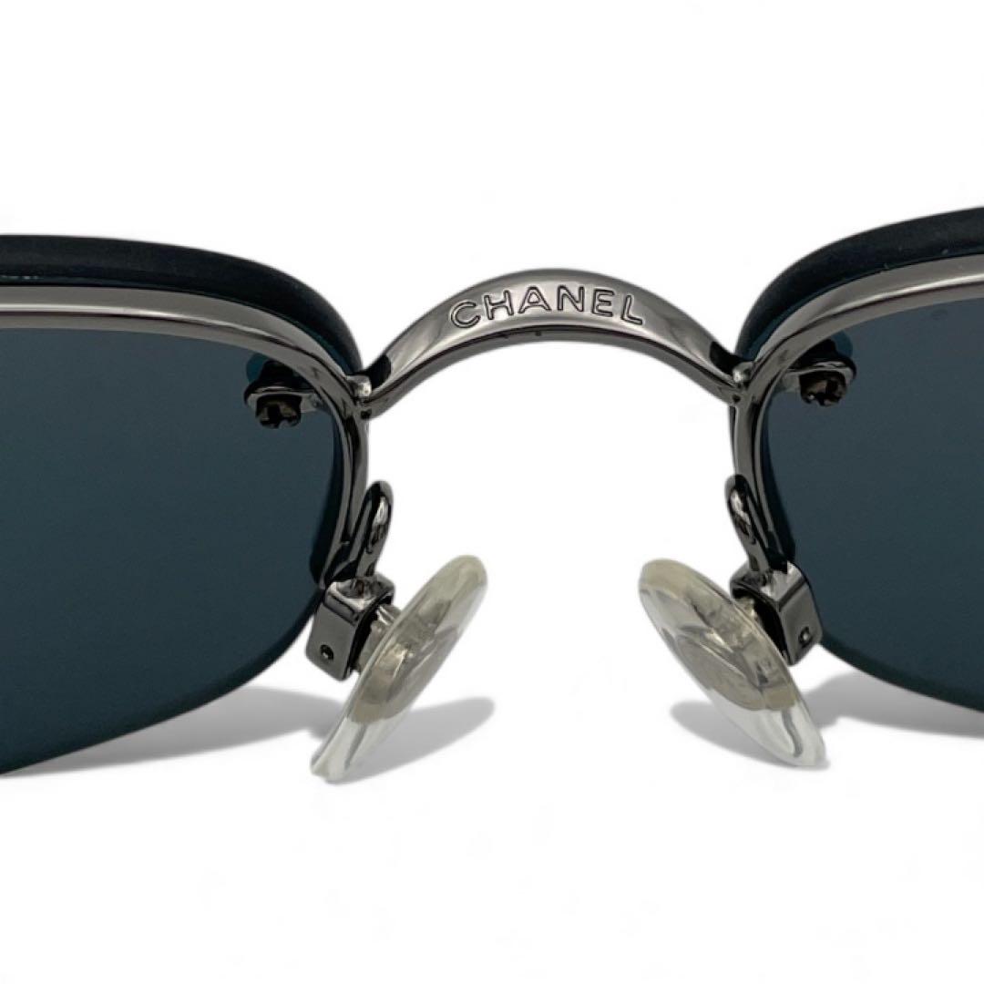 【美品】CHANEL シャネル サングラス リムレス ココマーク ブラック