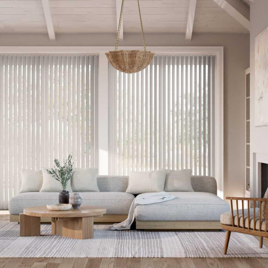 未使用　バーチカルブラインド アイボリー 210×200