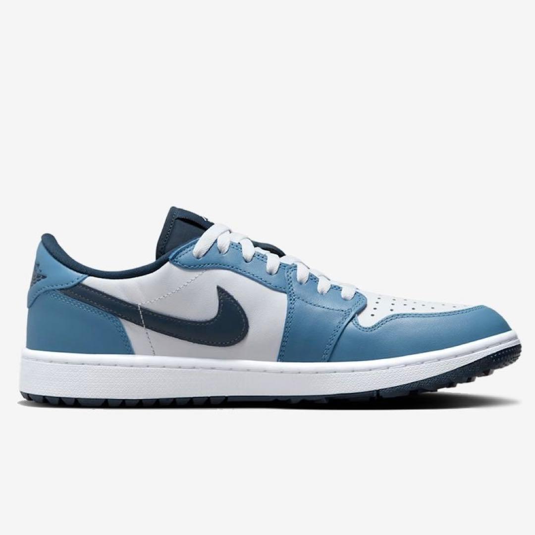 ナイキ ゴルフ ジョーダン 27.5 スニーカー シューズ 靴 青 天然皮革