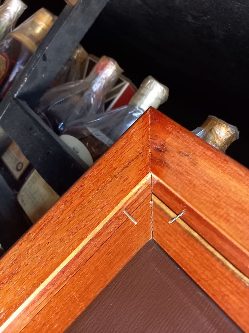 1960's　デンマーク　北欧　モダン　チーク　重厚　無垢材　ウッド　ミラー