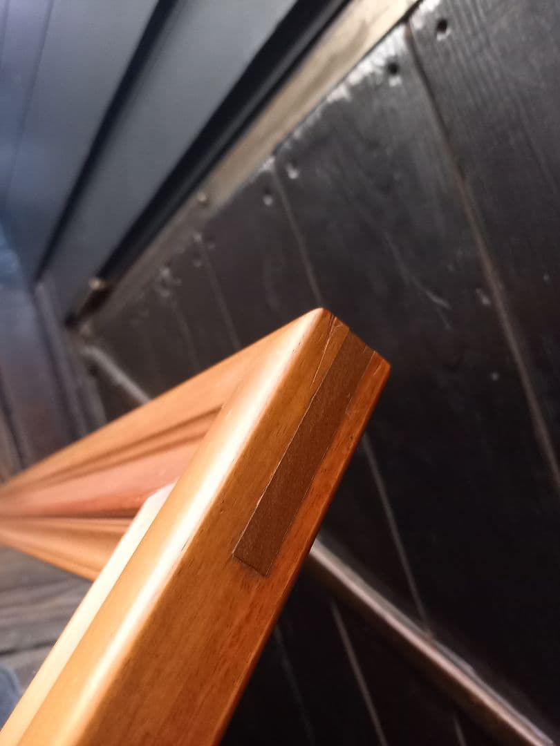 1960's　デンマーク　北欧　モダン　チーク　重厚　無垢材　ウッド　ミラー