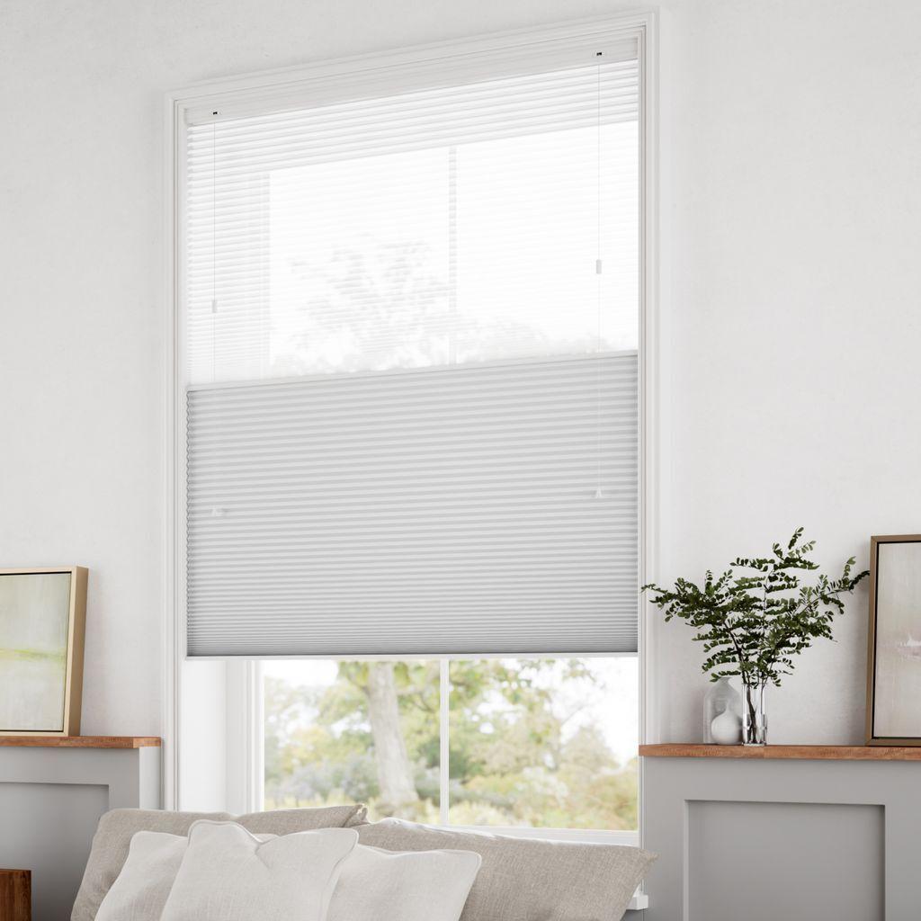 未使用　ハニカムシェード　シアーライトグレー 　120×124