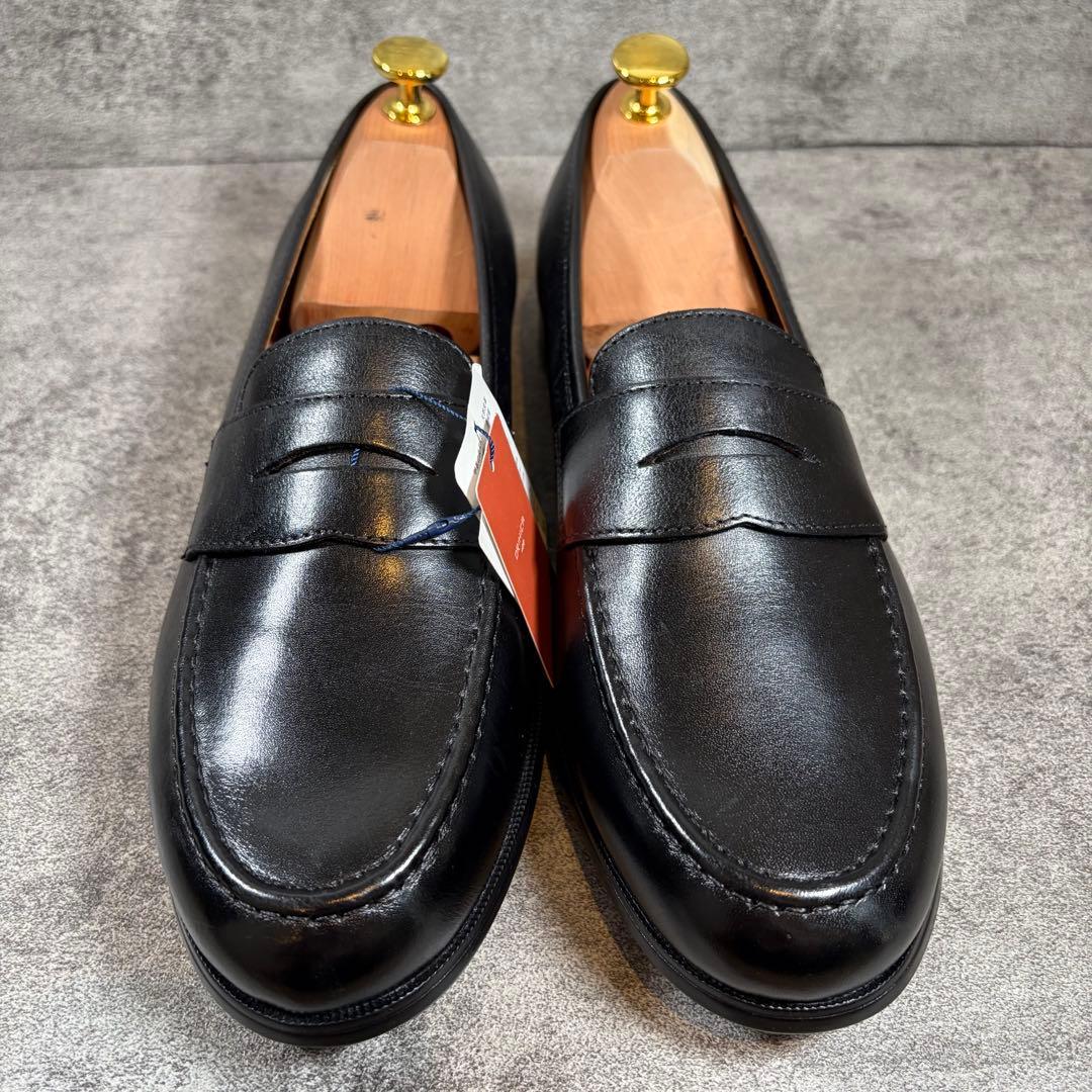 新品　オリヒカ 25cm EEE イタリアンレザー ローファー マッケイ 黒