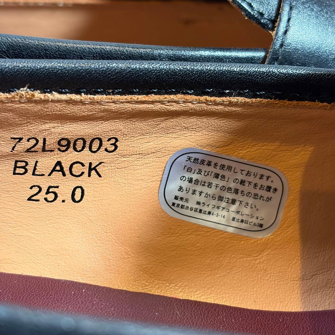 新品　オリヒカ 25cm EEE イタリアンレザー ローファー マッケイ 黒