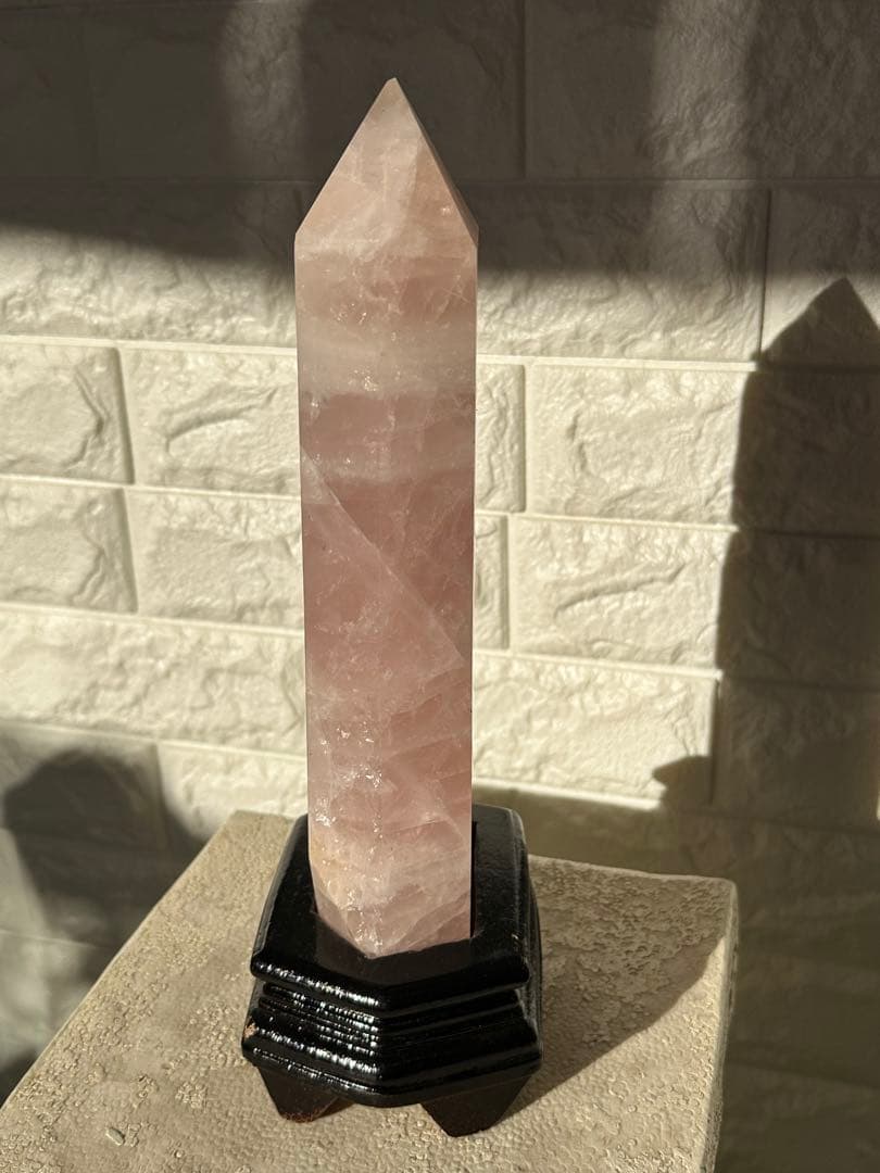 ローズクォーツ ポイント（タワー）