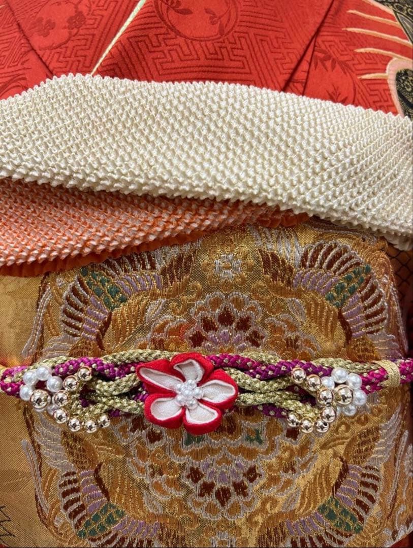 振り袖　フルセット　長襦袢　金彩加工　刺繍入り　ますいわ屋　重ね襟付き　748