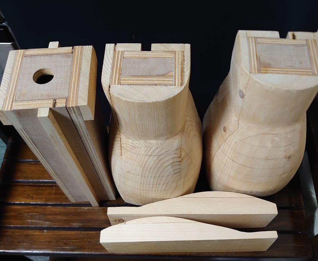 山ぶどう籠　製作用　木型　未使用