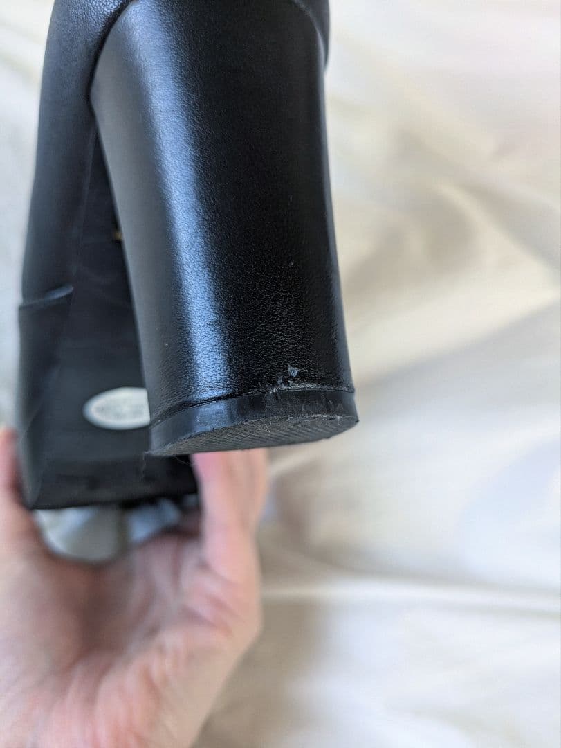 Mode et Jacomo シンプルストレッチショートブーツ（黒）