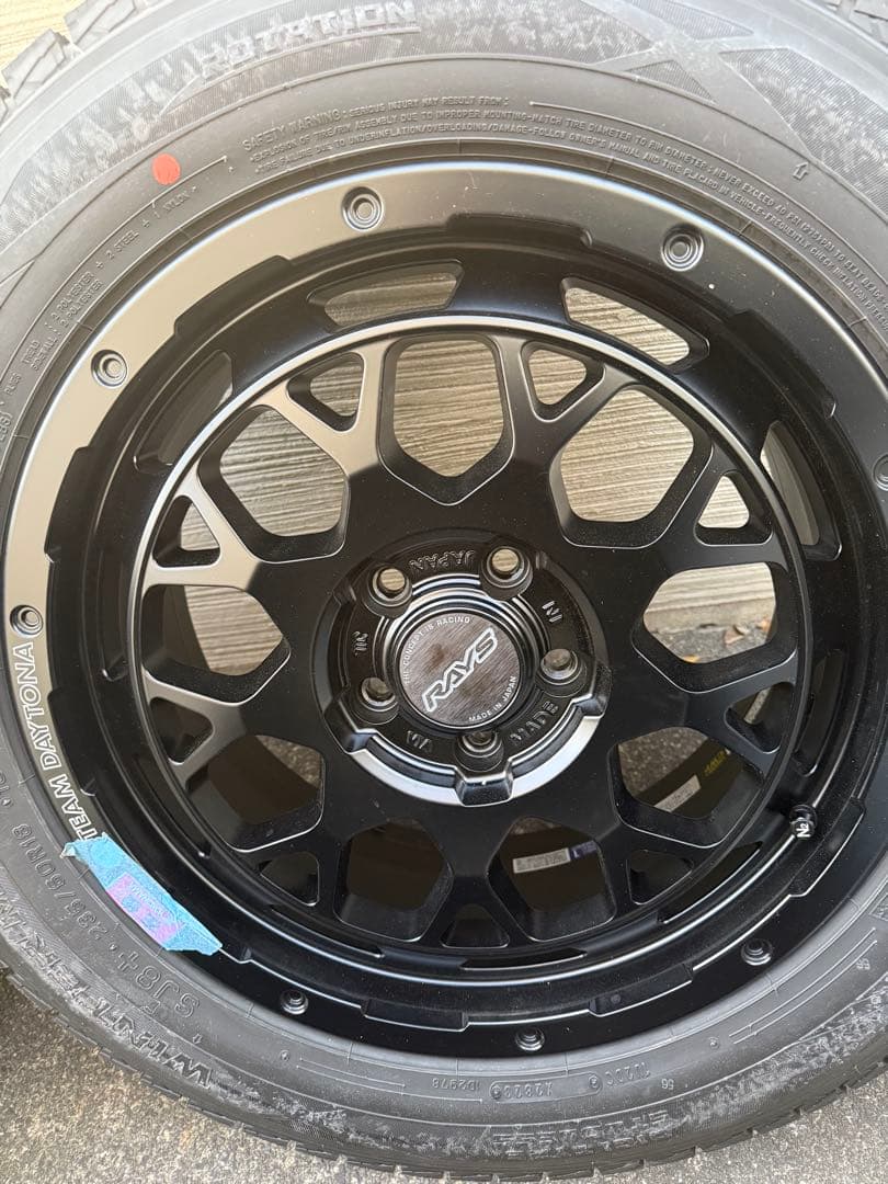 RAYS ブラックアロイホイール 18インチ スタッドレスタイヤセット