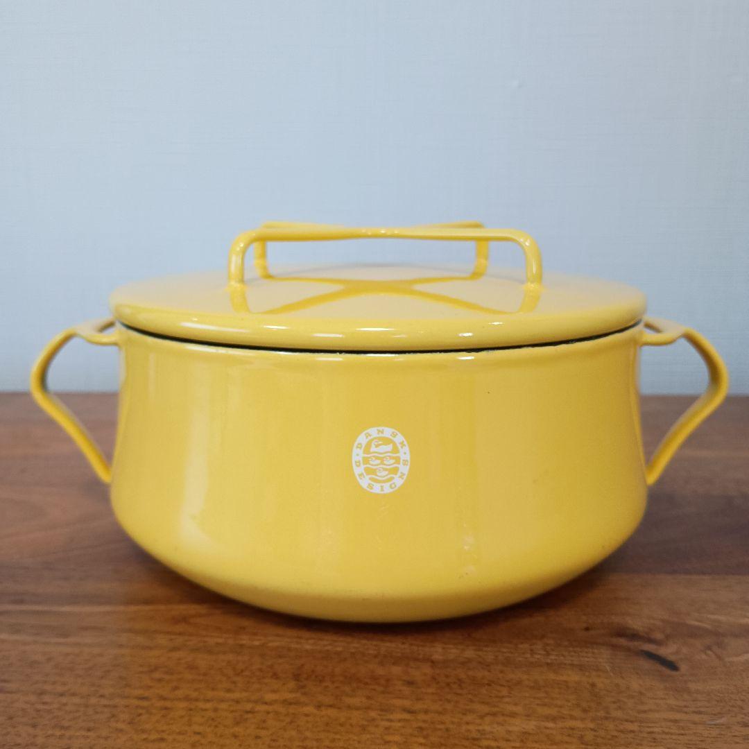 DANSK イエロー ホーロー鍋 ミルクパン