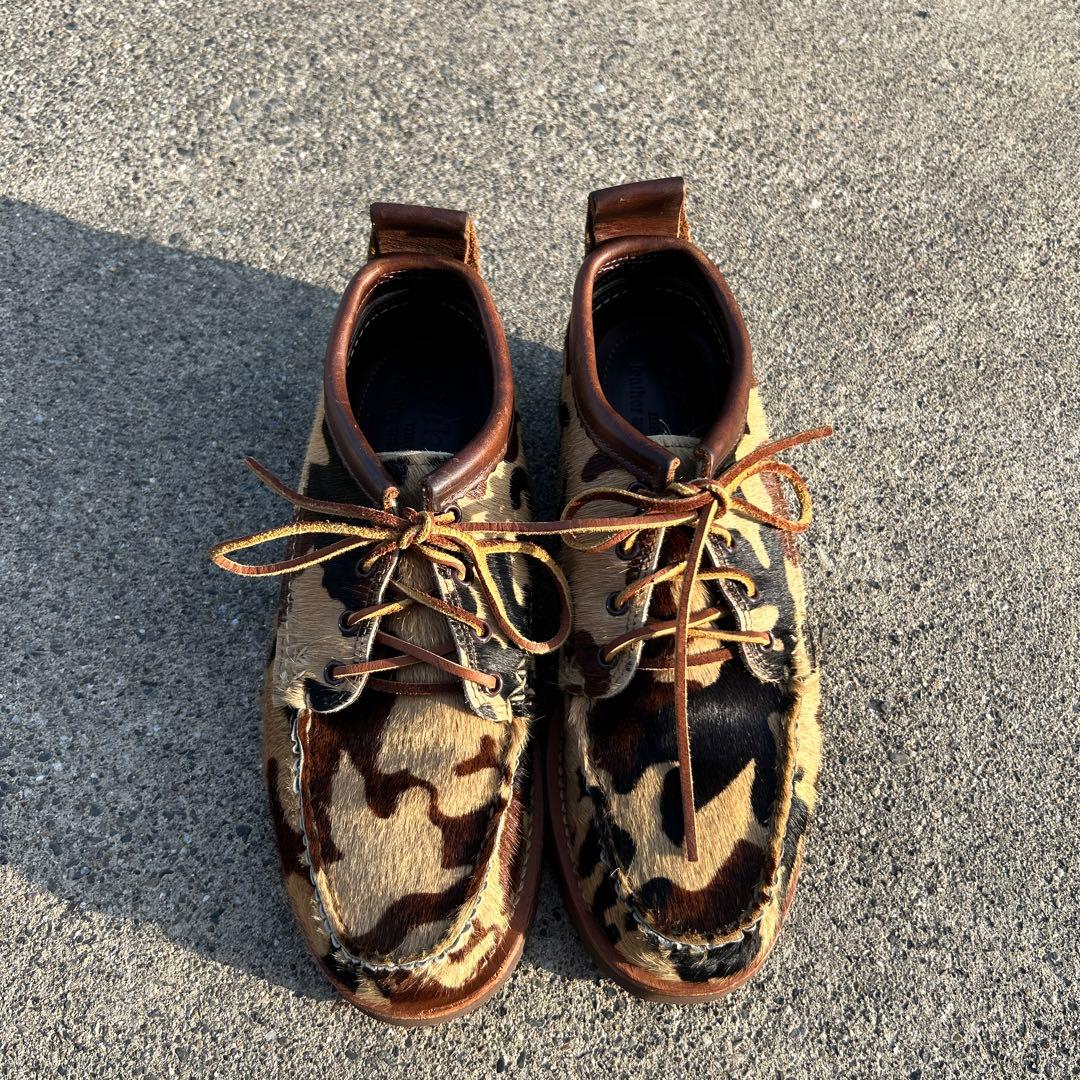 完売品 USA製 YUKETEN 革靴 ハラコ アニマル柄 迷彩柄