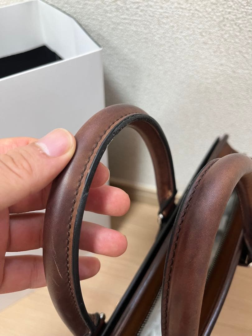 Berluti ビジネスバッグ ブラウン レザー