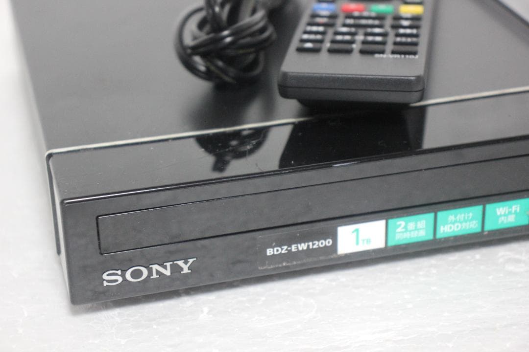 【内部徹底清掃】SONY BDZ-EW1200 1TB ブルーレイ リモコン