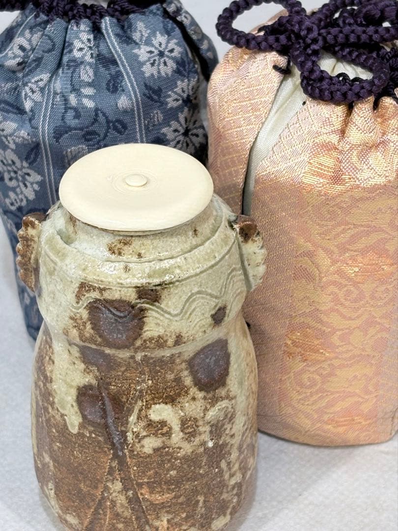 加藤弥右衛門作　美濃伊賀茶入　美品　共箱　茶道具　送料込