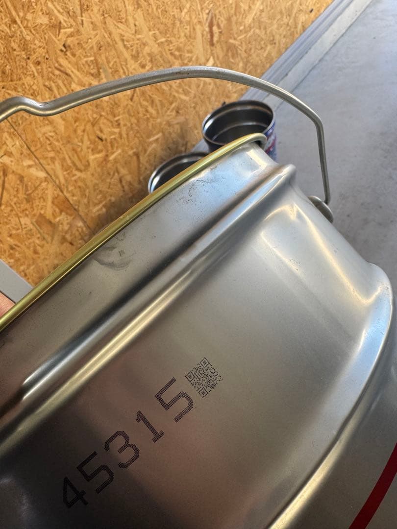 火消し　ペール缶　使い方色々　ガレージ　BBQ インテリア