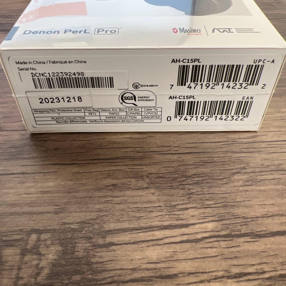 12380未開封Denon ワイヤレスイヤホン PerL Pro