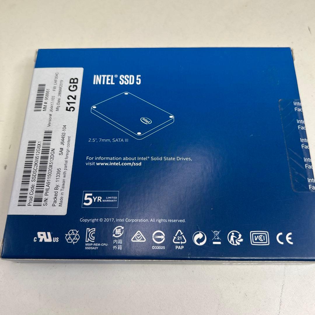 5595【未開封品】INTEL SSD545s SSDSC2KW512G8X1