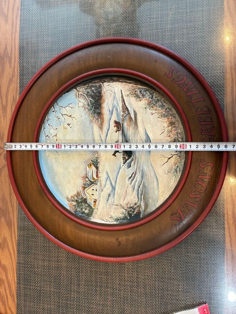 トールペイント　クリスマスの絵皿