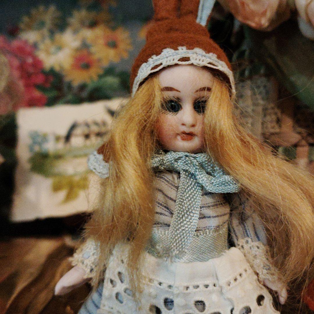 アンティーク♡うさ耳うさぎビスクドール♡ミニョネット