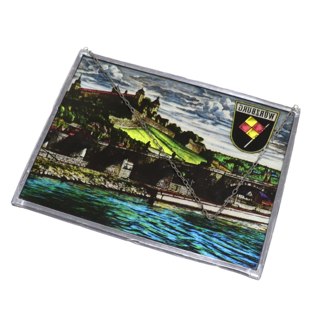 マリエンベルク要塞 ヴィンテージ ステンドグラス ドイツ社 マイン川 橋