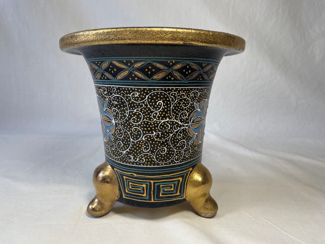 錦鉢　万年青鉢