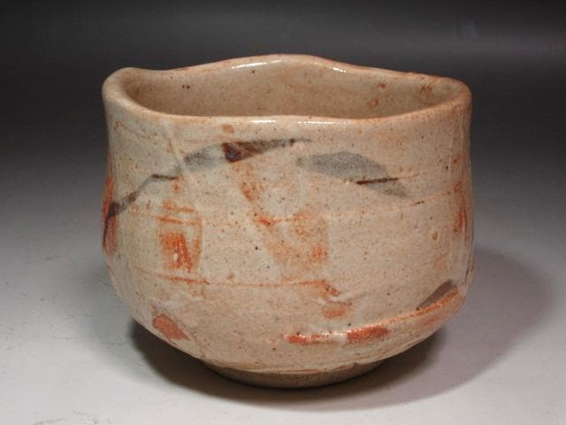 ☆　加藤唐九郎　志野茶碗　「松雪」　温もりを感じる一品です☆y548