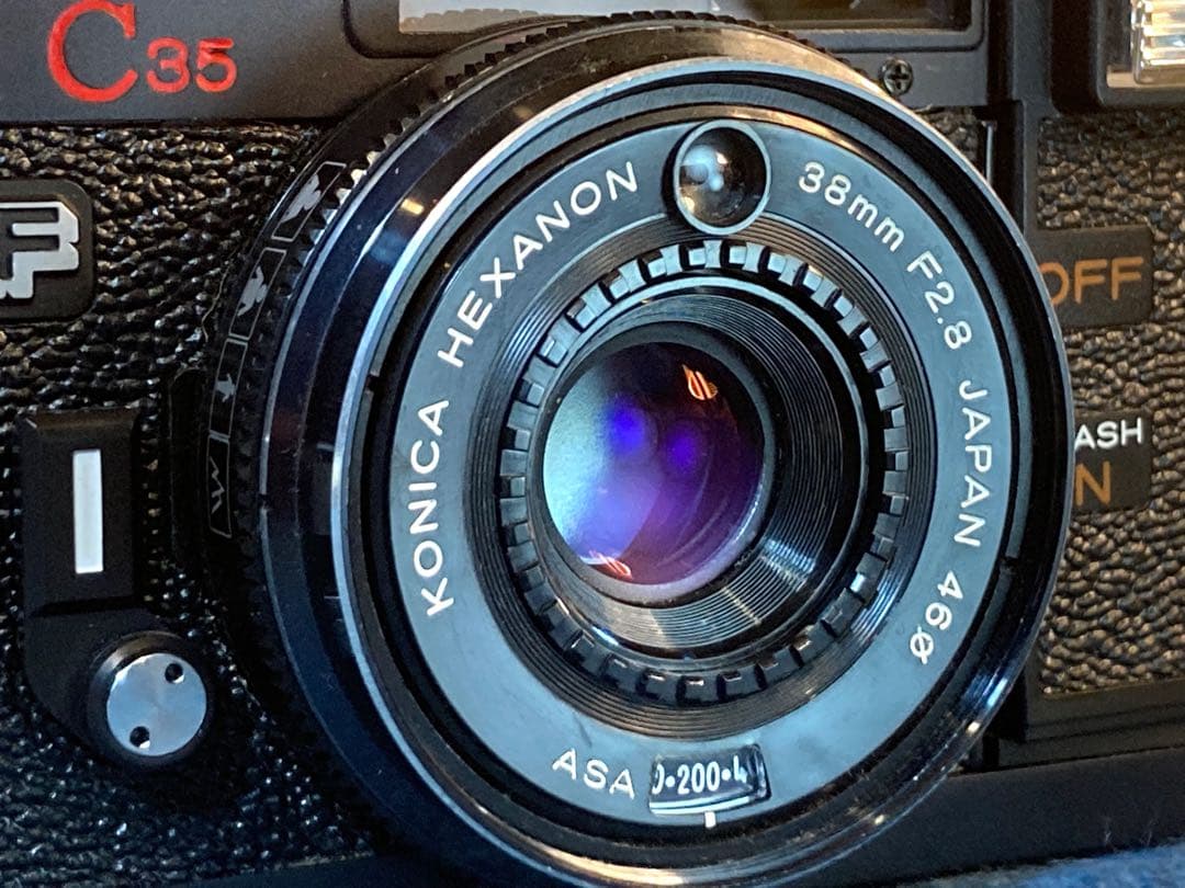 ★フィルム入門に！★コニカC35 EF★完動品＊美品＊保証付（作例見てね）