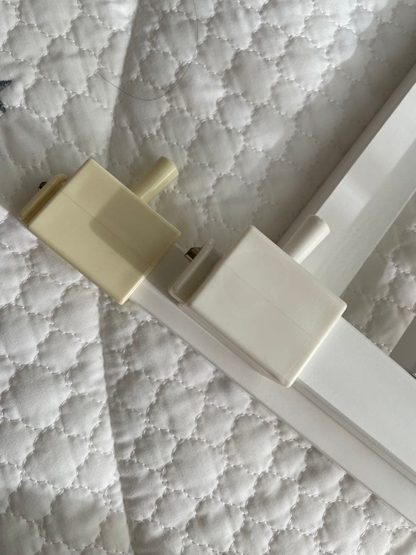 大和屋　そいねーる3 ホワイト　木製ベビーベッド マットス付き