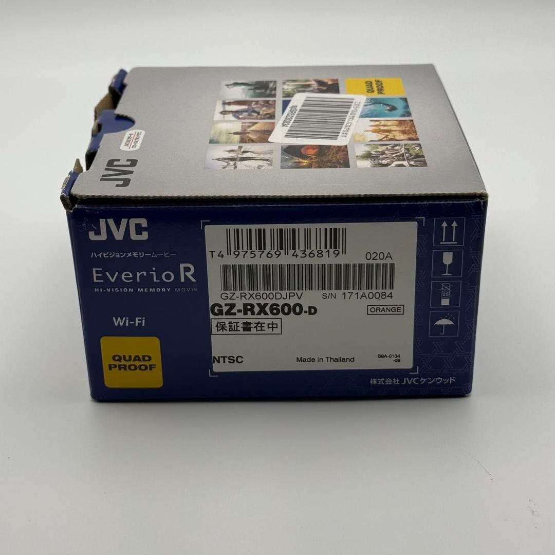 JVC EverioR GZ-RX600-D オレンジ　箱付き