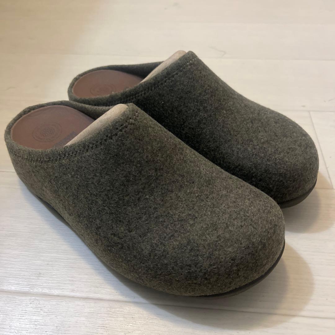 フィットフロップ　シャビフェルト　カーキ23cm