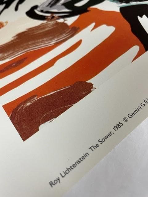 額装済/The Sower 1985（ロイ リキテンスタイン）/アートポスター