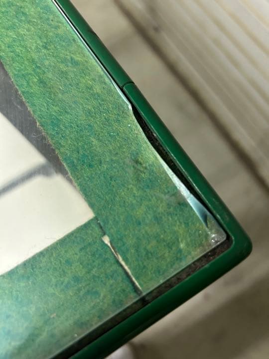 たかたのメル便で発送☆昭和レトロ　ガラスケース　ポップ　グリーン