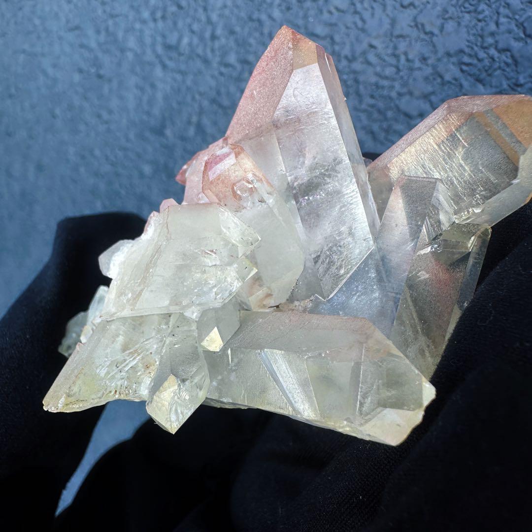 希少❗️高品質❗️超綺麗☆ピンク♡ヒマラヤ水晶 クラスターレインボー天然石A1376