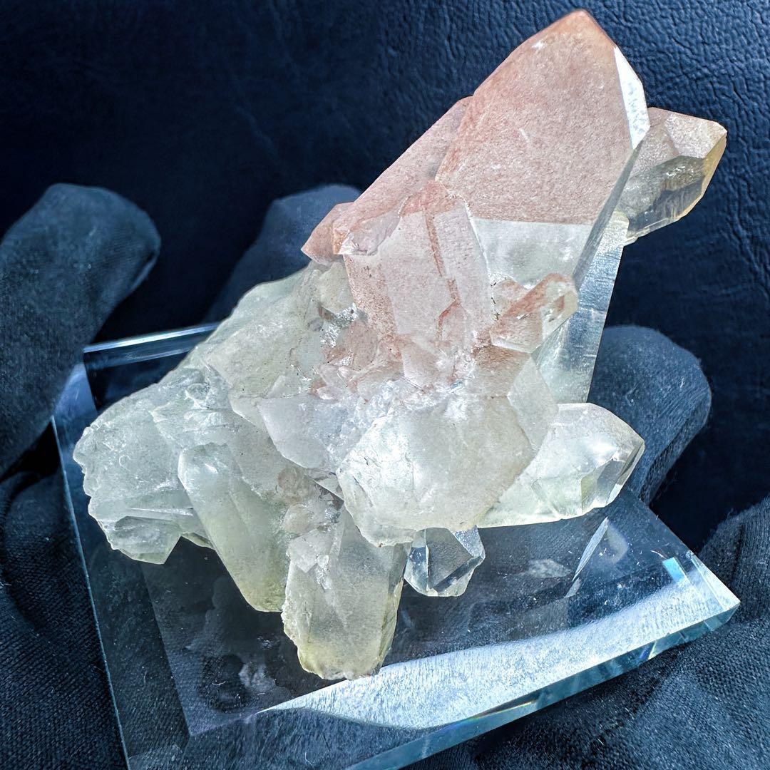 希少❗️高品質❗️超綺麗☆ピンク♡ヒマラヤ水晶 クラスターレインボー天然石A1376