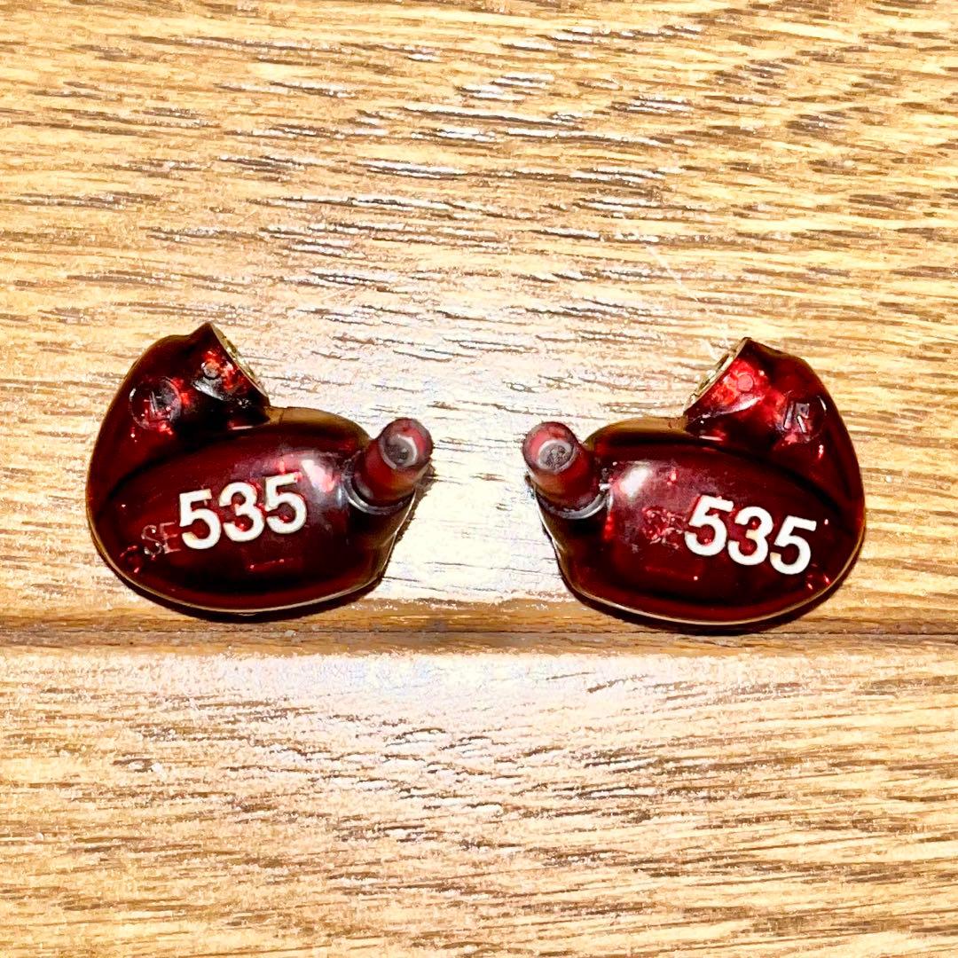 【ジャンク】SHURE SE535LTD-J 左側ピン折れ 両シェル修理痕有り