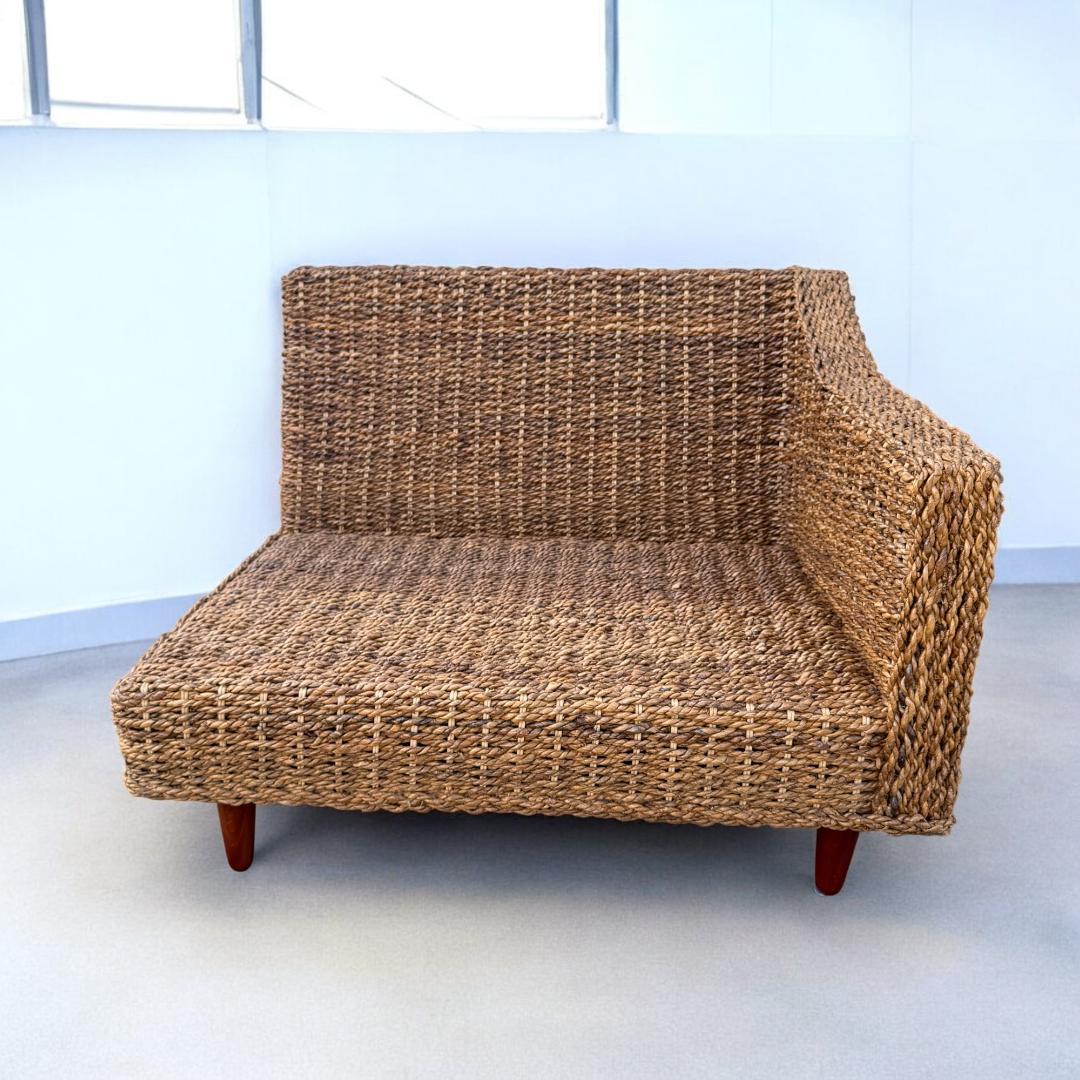 送料無料【新品】アジアン テイスト アバカ　肩肘 ソファ アウトレット