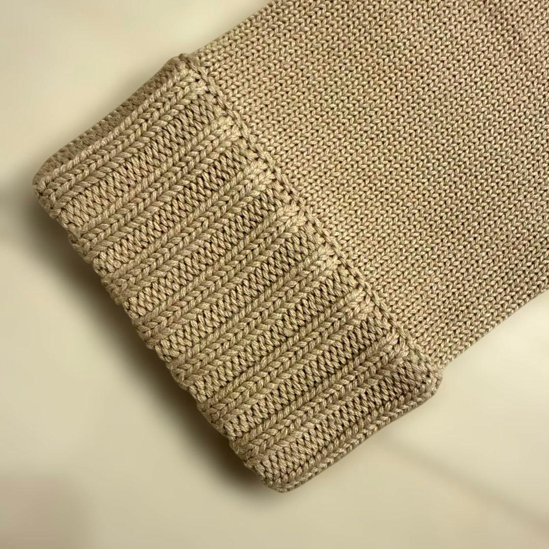 バーバリーブラックレーベル　メンズ　フルジップ　ニット　ノバチェック　M