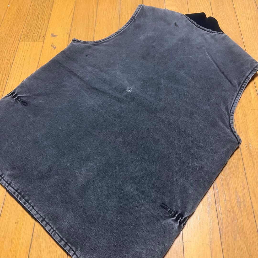 90’s usa 製Carhartt ベスト腰ゴム　雰囲気抜群