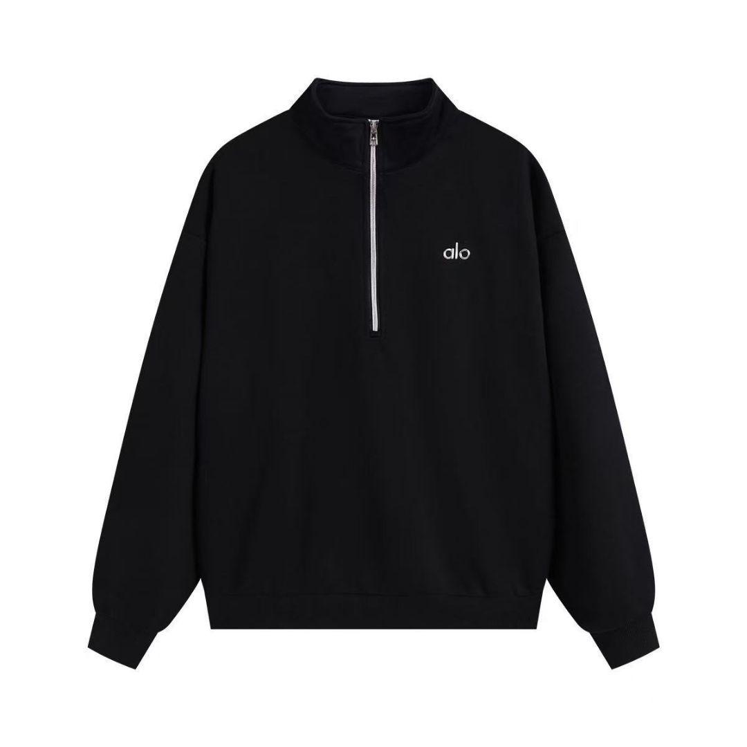 ALO YOGA ジップアップ トレーナー　スウェット　ブラックalo yoga