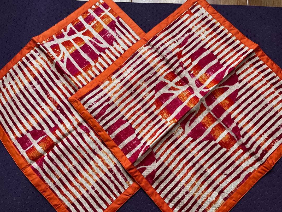 Jim Thompson クッションカバー 2枚 表柄×裏無地 新品 美品