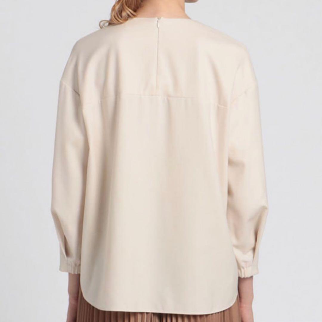 セオリーリュクス　ウールセーラーブラウス　長袖ブラウス　アイボリー　サイズ38