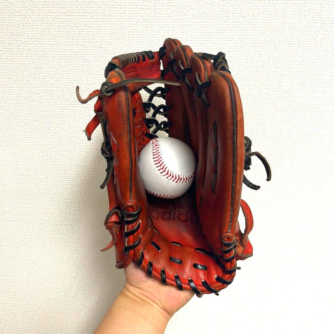 930 アディダス 西川モデル 型抜群 即戦力 硬式 外野手用グローブ