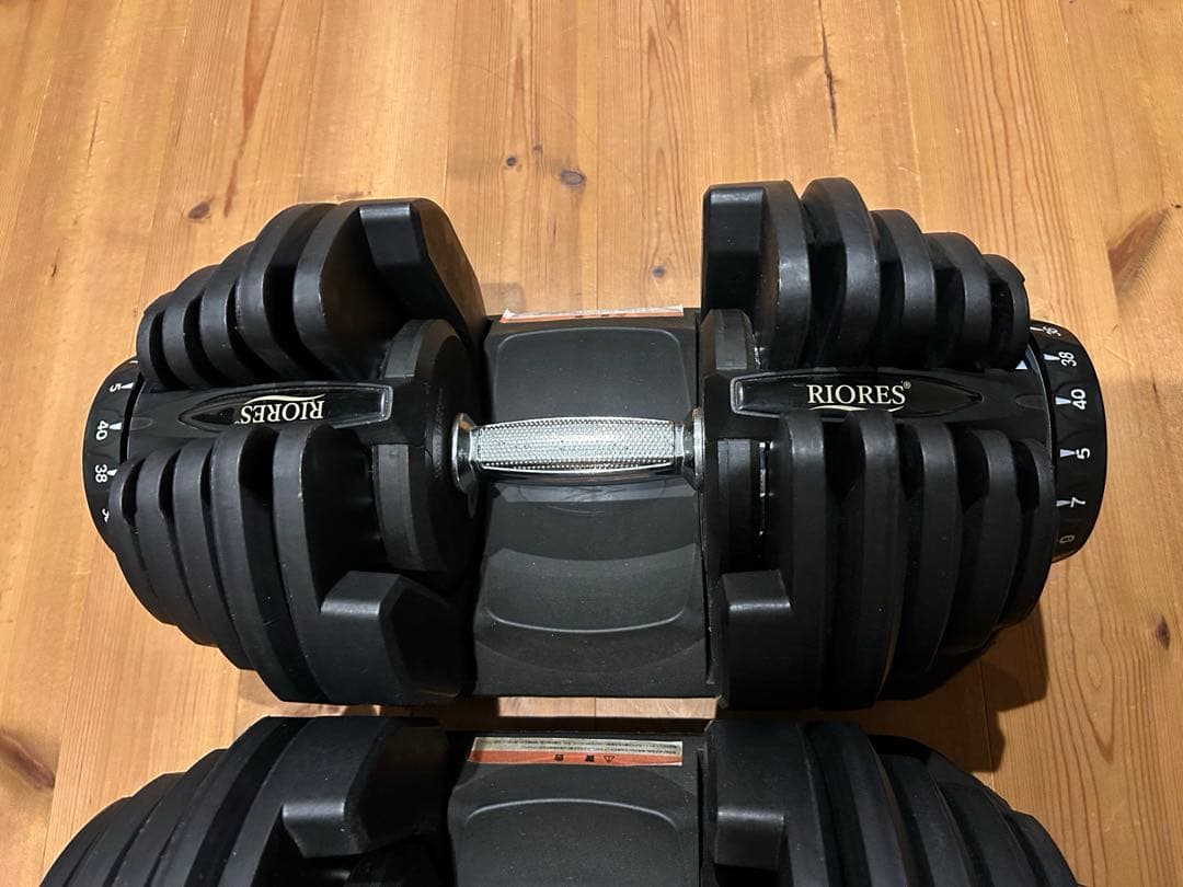 ①RIORES 可変式ダンベル 40kg 別出品2個セット