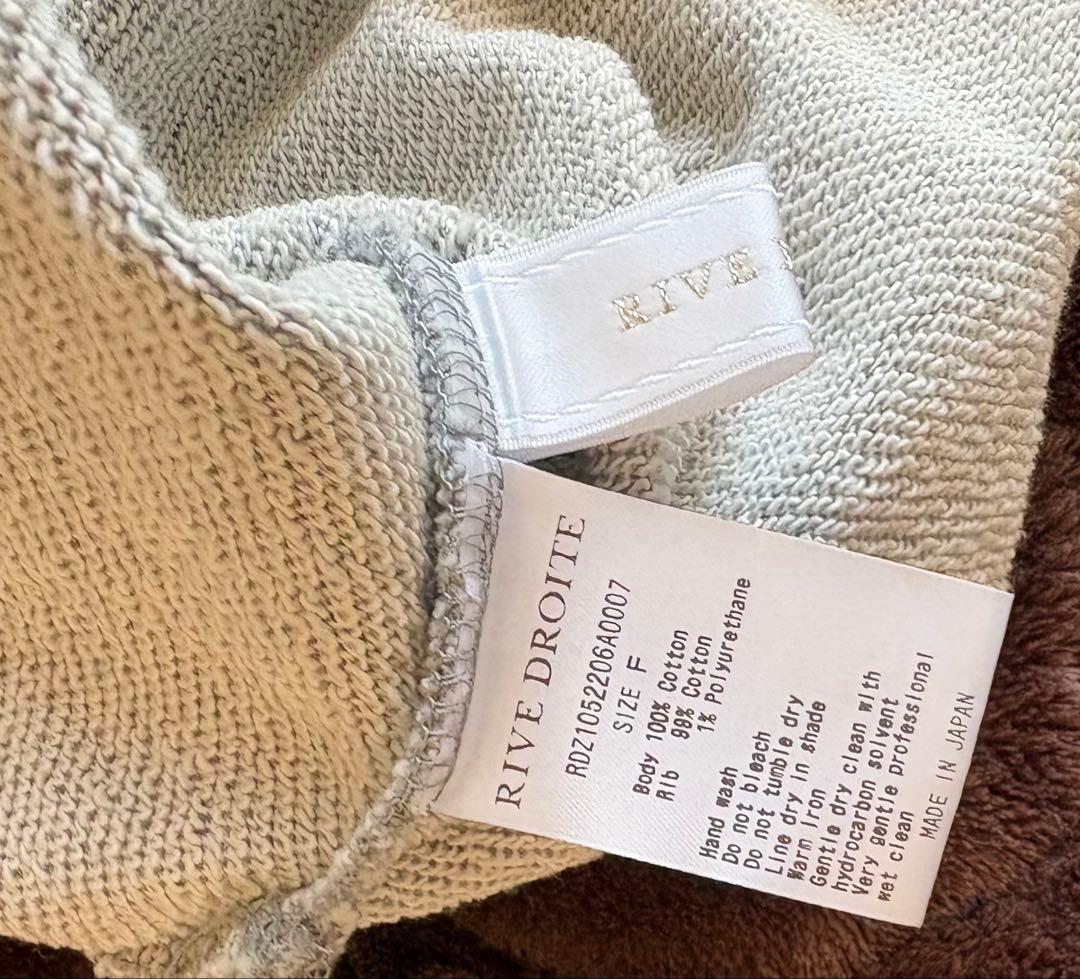 RIVE DROITE リヴドロワ　ハーフZIPスエット