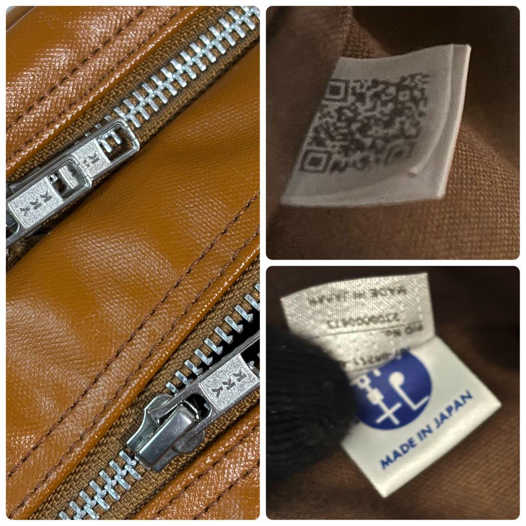 ポーター ショルダーバッグ フリースタイル 2層 大容量 カメラバッグ キャメル