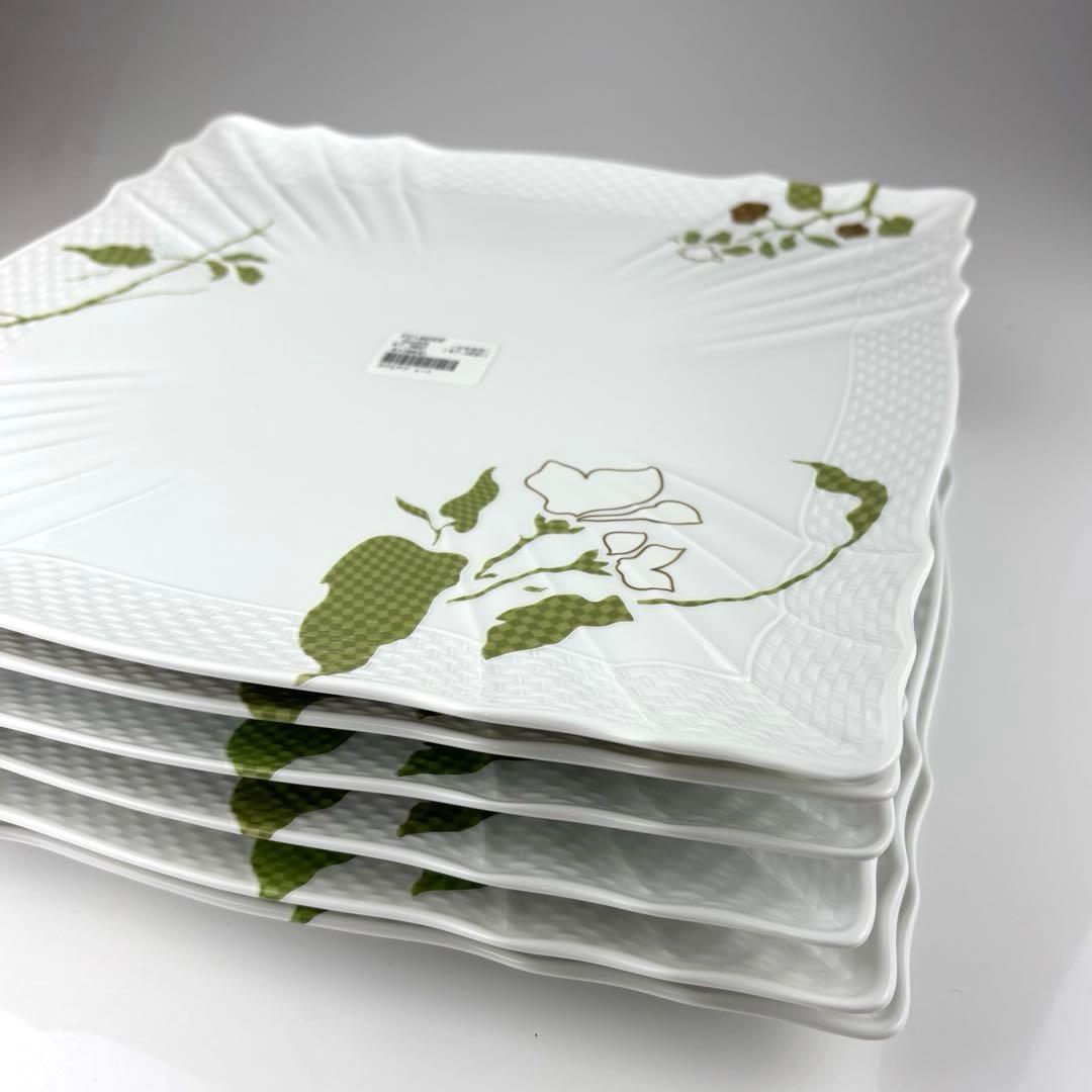 リチャードジノリ　フィオーリヴェルディ　スクエアプレート　6枚