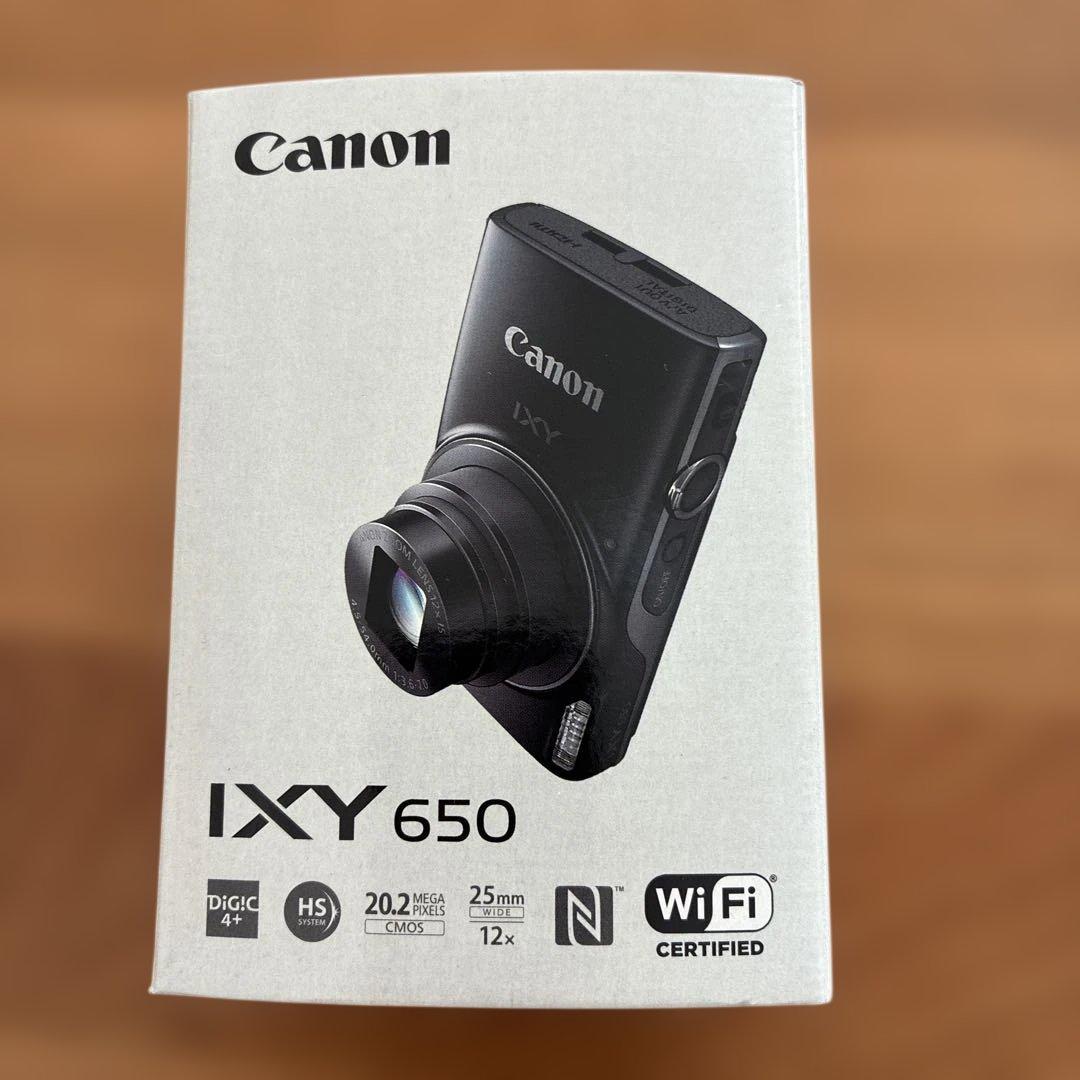 デジカメ　IXY 650 Canon 黒　64GB SDカード付き